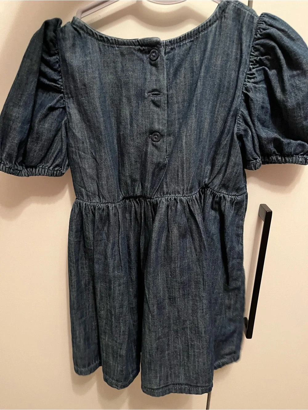 GAP Blue Denim Dress with Front Bows
